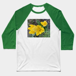 Yellow Tulips Baseball T-Shirt